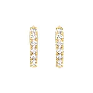 Lab-Grown Diamond Hoop Earrings · 0.2–0.5 ct — 14K Yellow Gold view 2