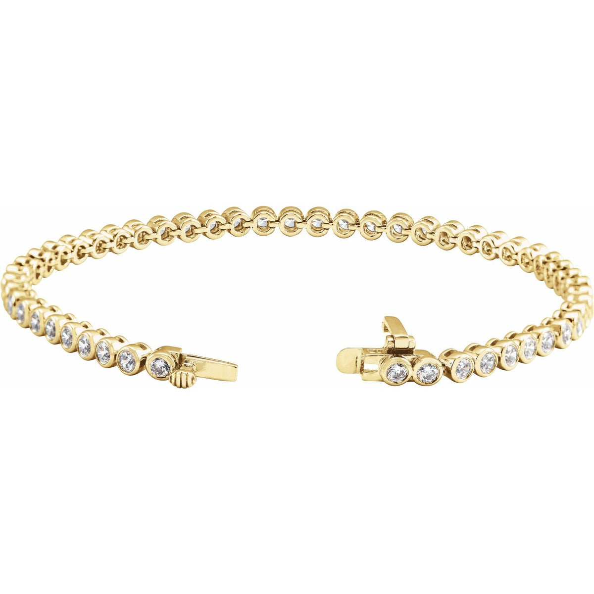 Bezel-Set Bracelet · 3.5 ct — 14K Yellow Gold view 2