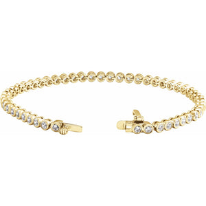 Bezel-Set Bracelet · 3.5 ct — 14K Yellow Gold view 2