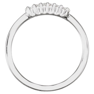 Straight Baguette Ring · 0.33 ct — 14K White Gold view 2