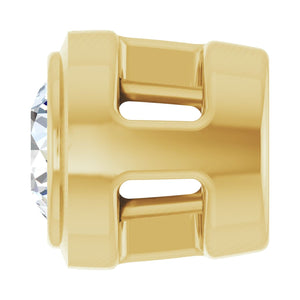 Round Bezel-Set Slide Pendant · 2.56–10 ct — 14K Yellow Gold view 3