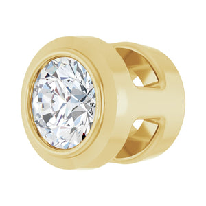Round Bezel-Set Slide Pendant · 2.56–10 ct — 14K Yellow Gold view 2
