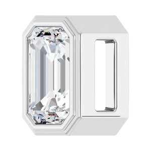 Solitaire Slide Pendant · 7.25 ct — 14K White Gold view 2