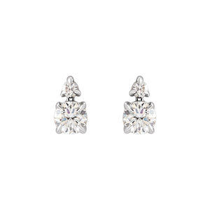 Lab-Grown Diamond Earrings · 0.33–1 ct — 14K White Gold view 2
