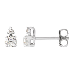 Lab-Grown Diamond Earrings · 0.33–1 ct — 14K White Gold