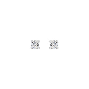 Round 4-Prong Stud Earrings · 0.13–0.5 ct — 14K White Gold view 2