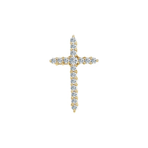 Accented Cross Pendant · 2.73 ct — 14K Yellow Gold