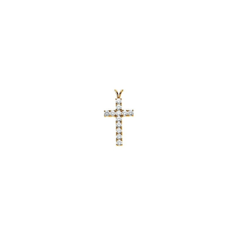 Accented Cross Pendant · 4.25 ct — 14K Yellow Gold