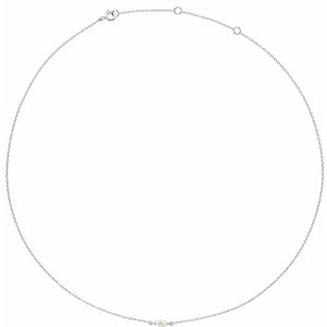 Lab-Grown Diamond Necklace · 9.25 ct — 14K White Gold