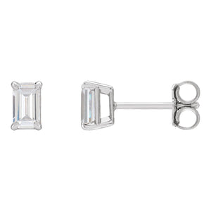 Lab-Grown Diamond Stud Earrings · 0.75–1.5 ct — 14K White Gold