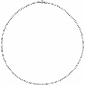 Line Necklace · 7.78–7.88 ct — 14K White Gold