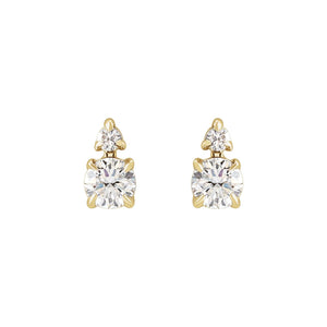 Lab-Grown Diamond Earrings · 0.33–1 ct — 14K Yellow Gold view 2