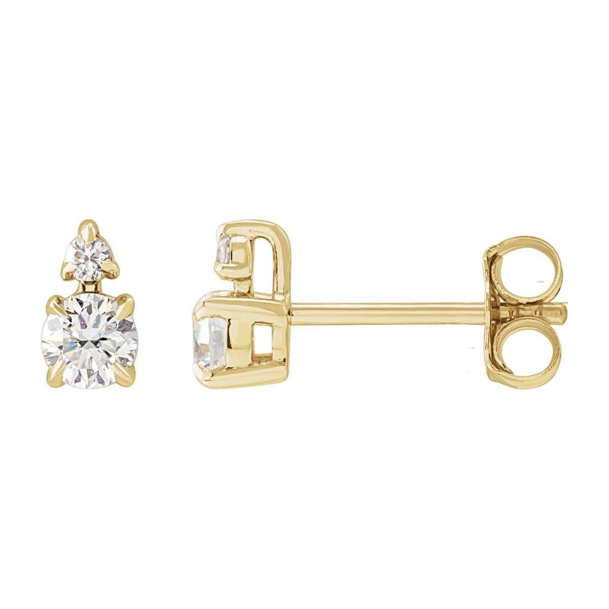 Lab-Grown Diamond Earrings · 0.33–1 ct — 14K Yellow Gold