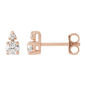 Lab-Grown Diamond Earrings · 0.33–1 ct — 14K Rose Gold