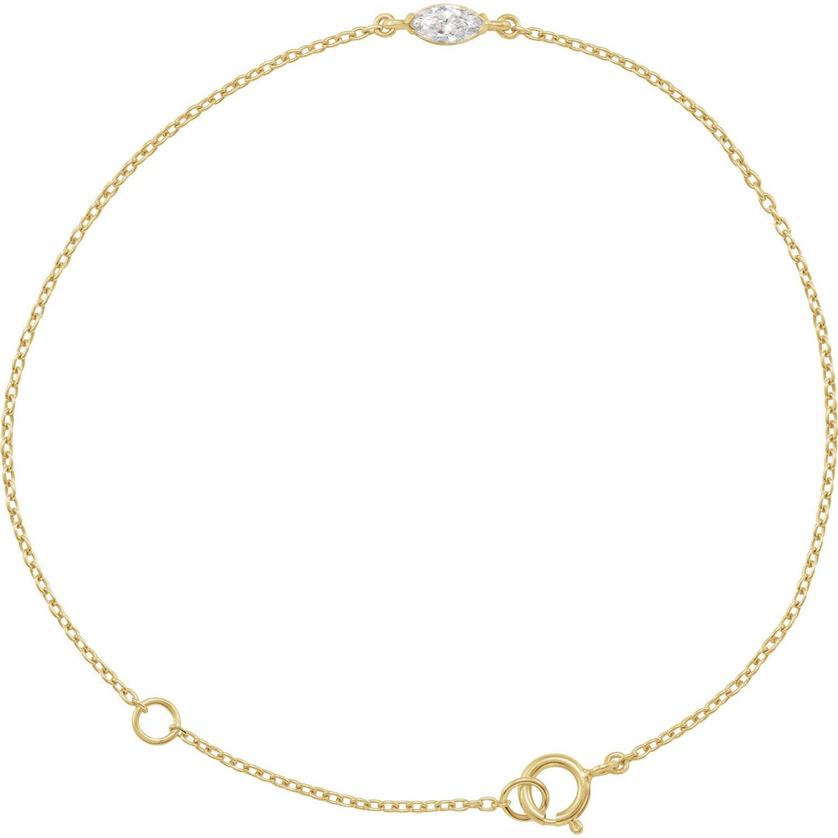 Lab-Grown Diamond Bracelet · 0.25 ct — 14K Yellow Gold