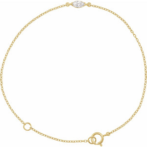 Lab-Grown Diamond Bracelet · 0.25 ct — 14K Yellow Gold