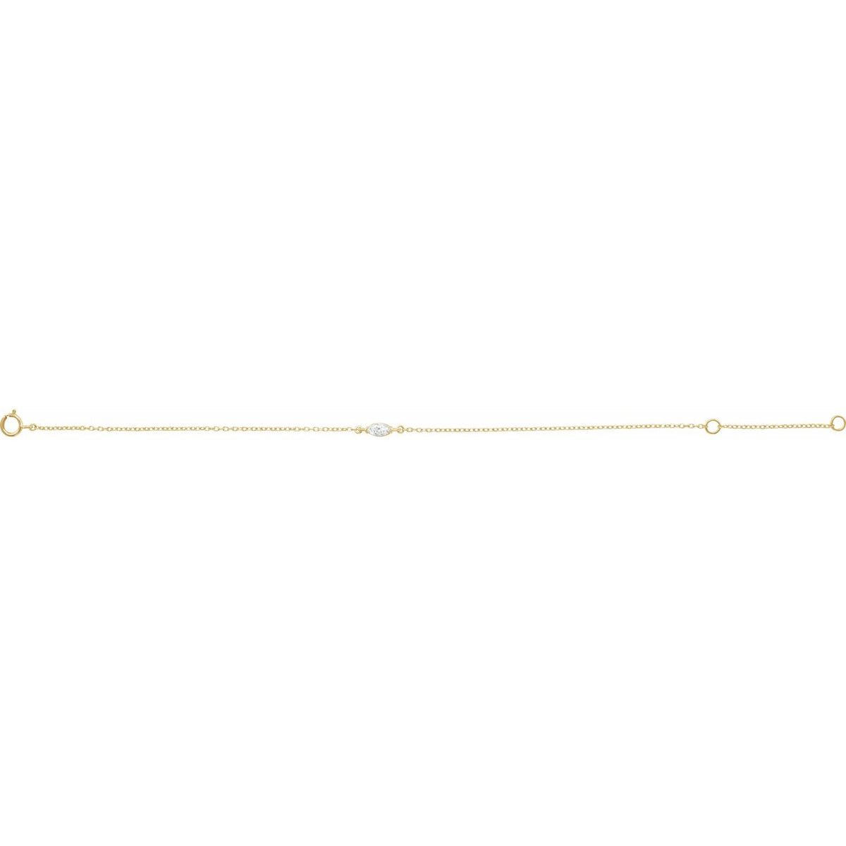Lab-Grown Diamond Bracelet · 0.25 ct — 14K Yellow Gold view 2