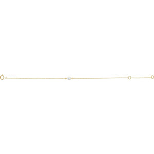 Lab-Grown Diamond Bracelet · 0.25 ct — 14K Yellow Gold view 2