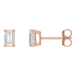 Lab-Grown Diamond Stud Earrings · 0.75–1.5 ct — 14K Rose Gold