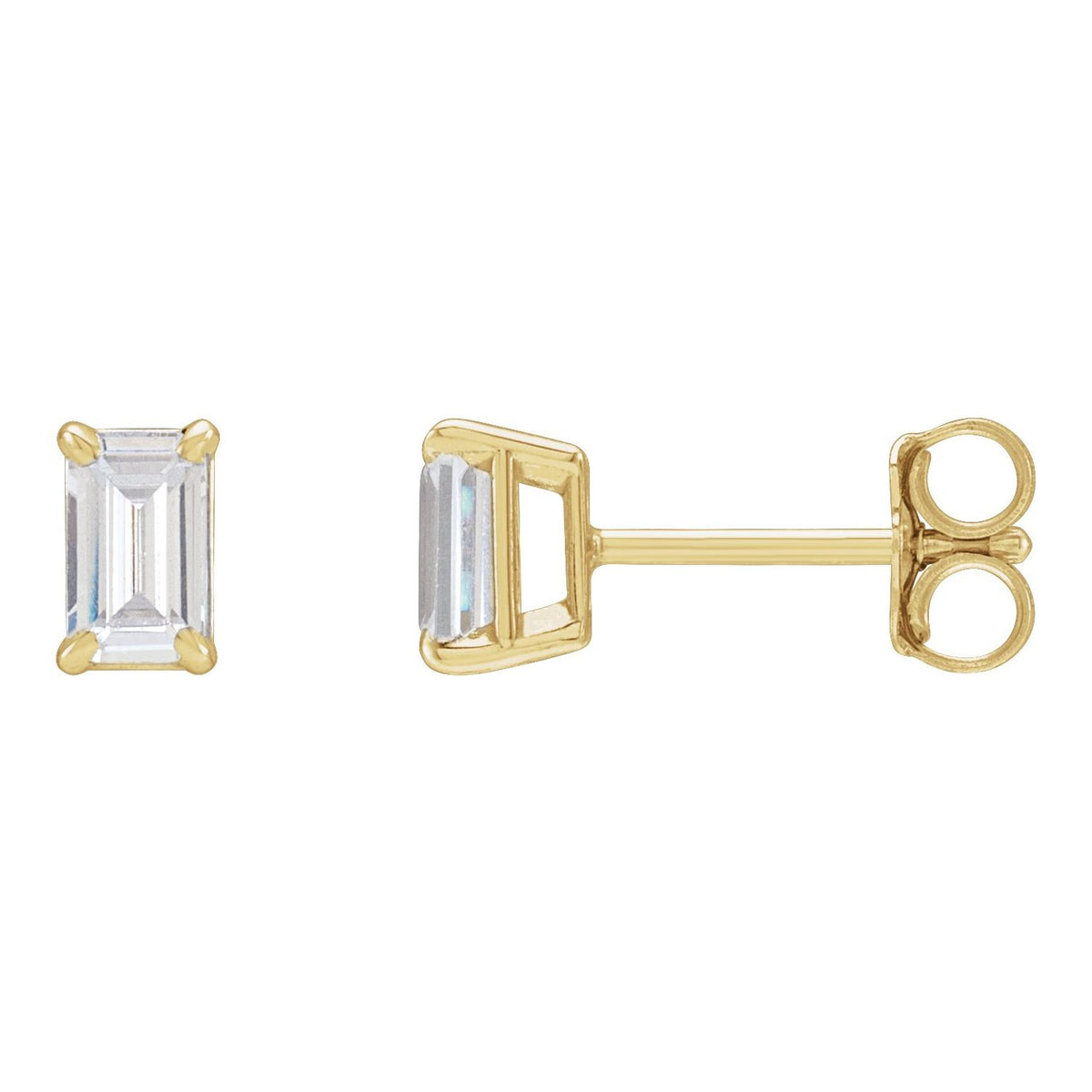 Lab-Grown Diamond Stud Earrings · 0.75–1.5 ct — 14K Yellow Gold