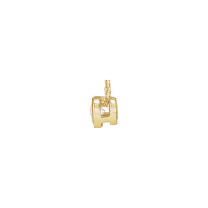 Solitaire Bezel-Set Necklace · 3.1–7.5 ct — 14K Yellow Gold view 2
