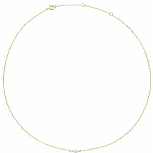 Lab-Grown Diamond Necklace · 9.25 ct — 14K Yellow Gold