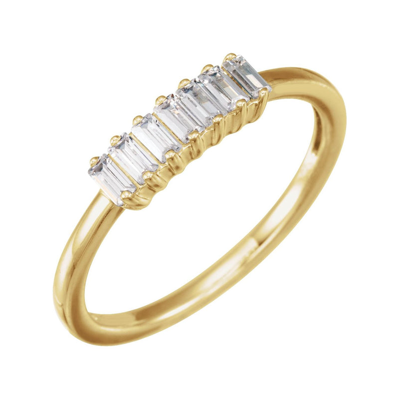 Straight Baguette Ring · 0.33 ct — 14K Yellow Gold