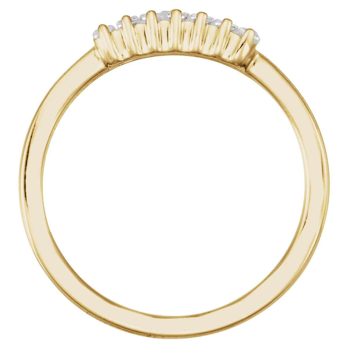 Straight Baguette Ring · 0.33 ct — 14K Yellow Gold view 2