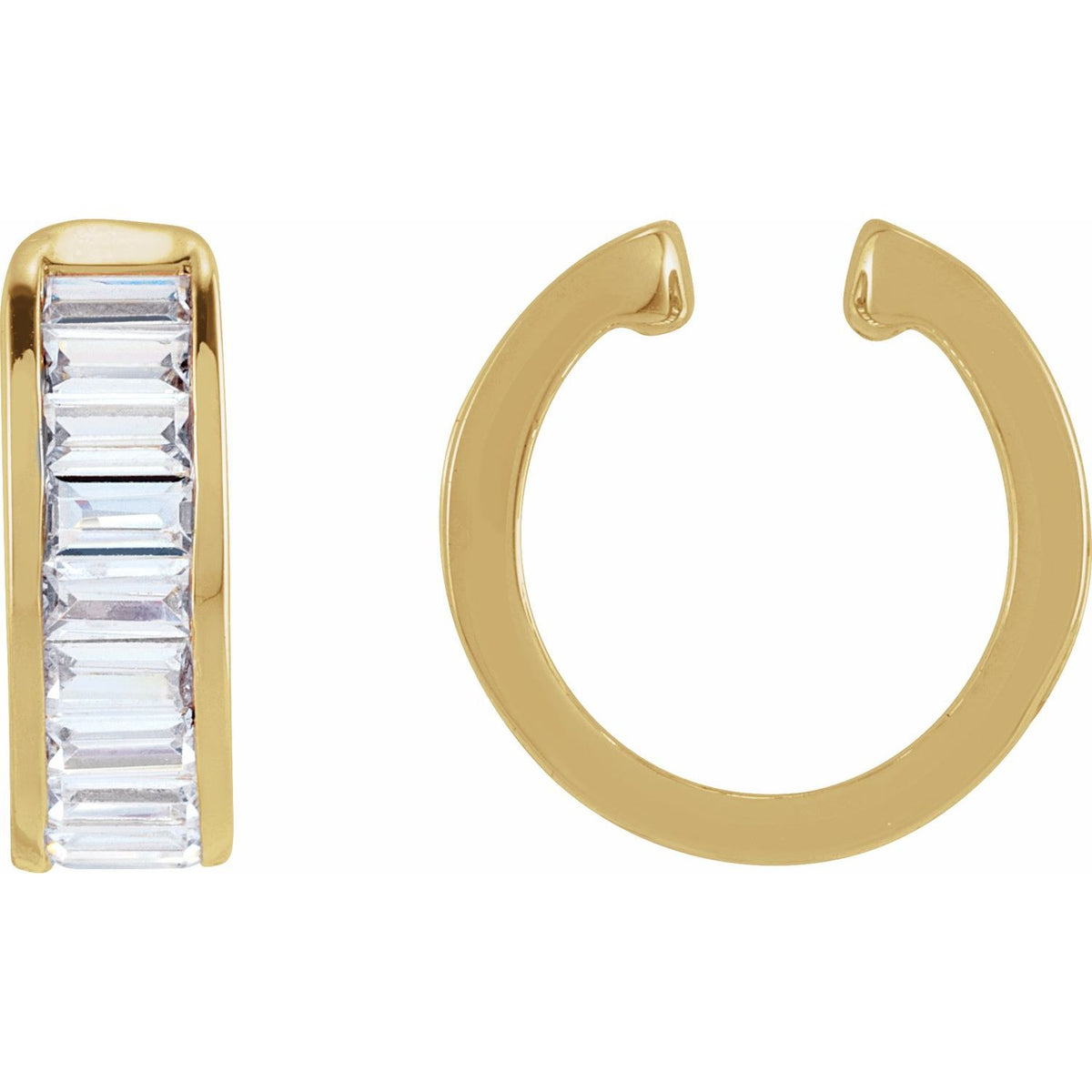 Lab-Grown Diamond Ear Cuff · 0.75 ct — 14K Yellow Gold