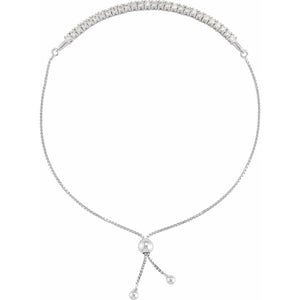 Bolo Bracelet · 1–1.63 ct — 14K White Gold