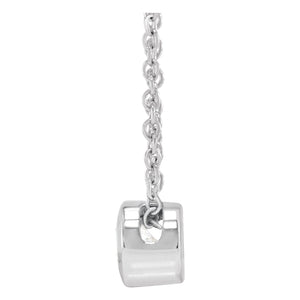 Bezel-Set Solitaire Necklace · 4.25–7.5 ct — 14K White Gold view 2