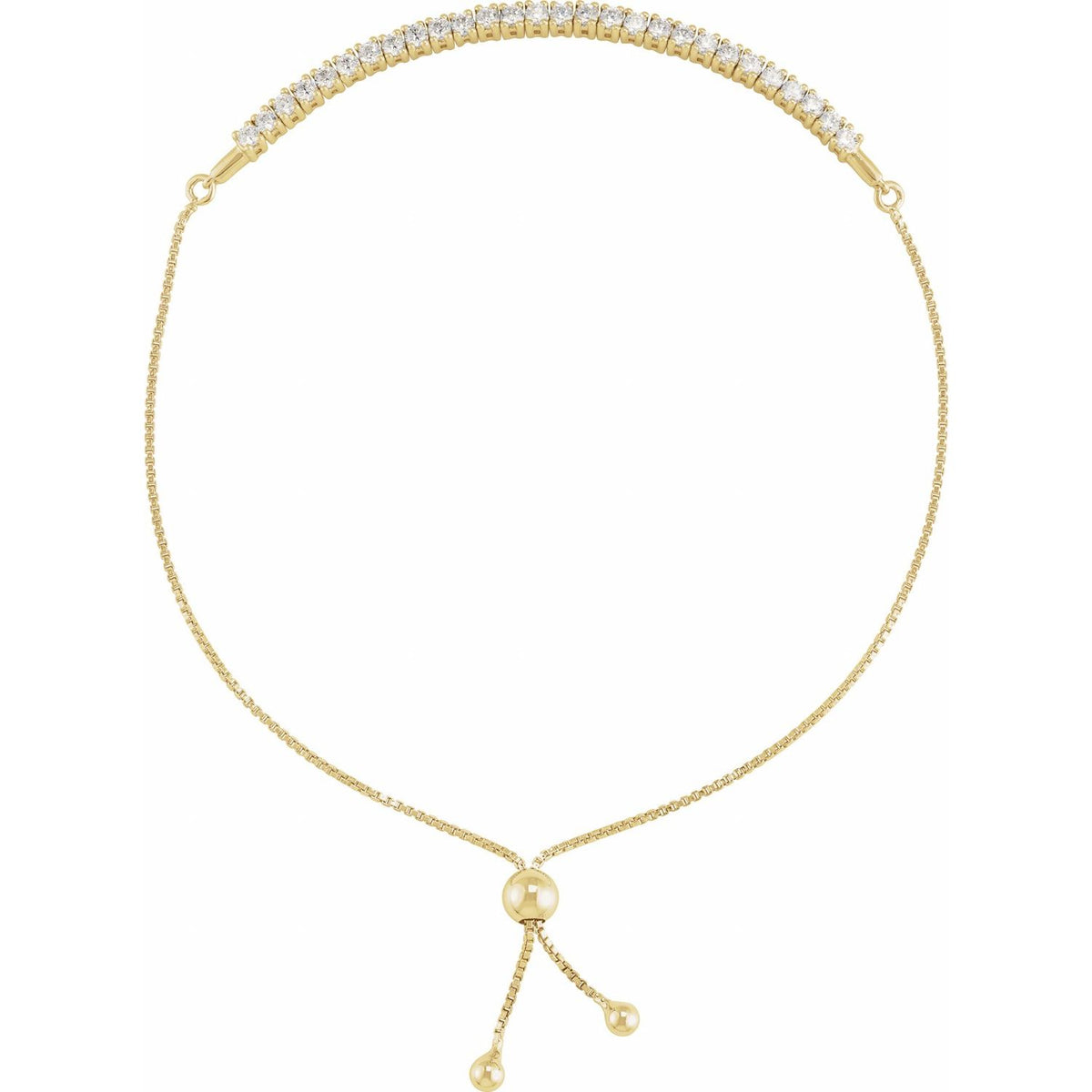 Bolo Bracelet · 1–1.63 ct — 14K Yellow Gold