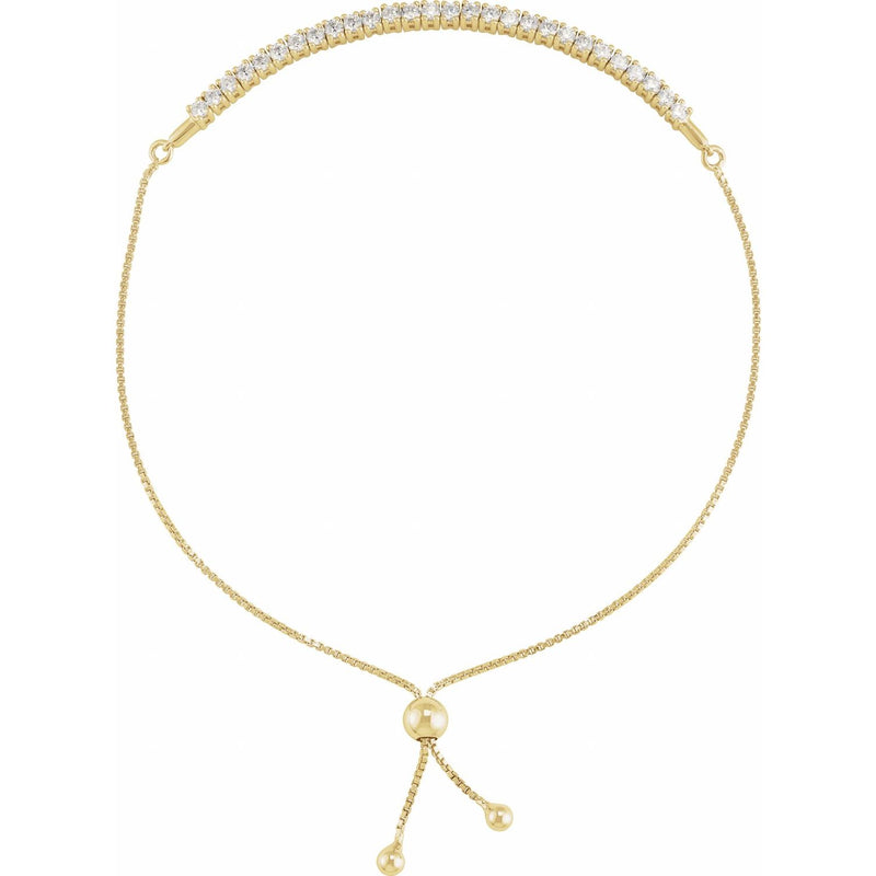 Bolo Bracelet · 1–1.63 ct — 14K Yellow Gold