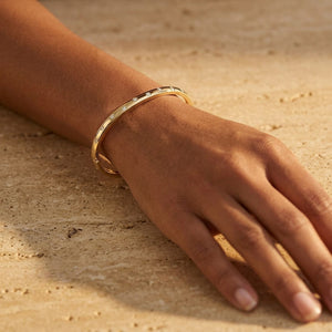 Worn: Accented Hinged Bangle Bracelet · 0.5 ct — AI-rendered styling image