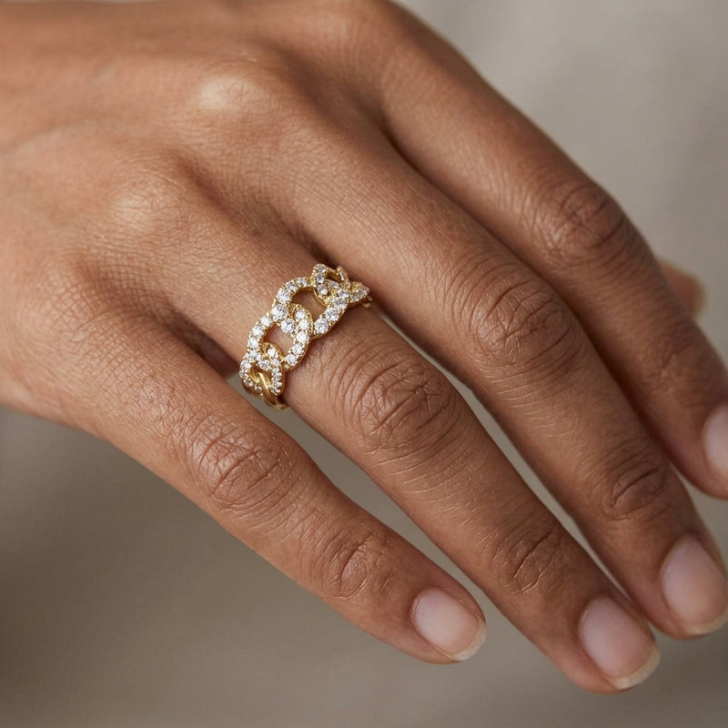 Worn: Lab-Grown Diamond Ring · 1 ct — AI-rendered styling image