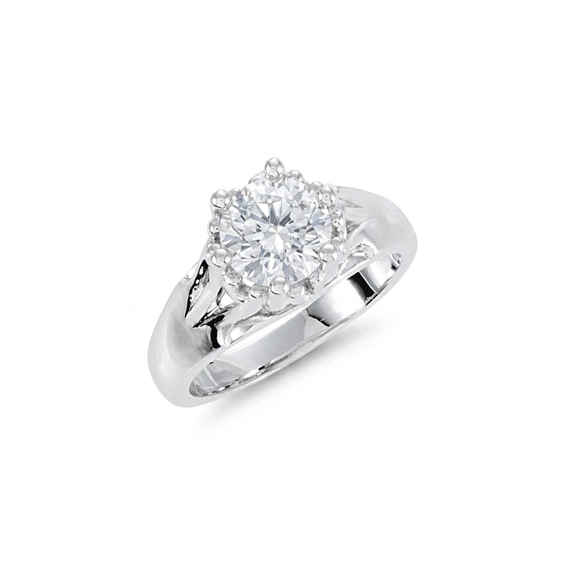 Set: sterling-silver — shown with the centre diamond, rendered image