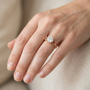 Worn: Three-Stone Anniversary Band · 0.5–1 ct — AI-rendered styling image