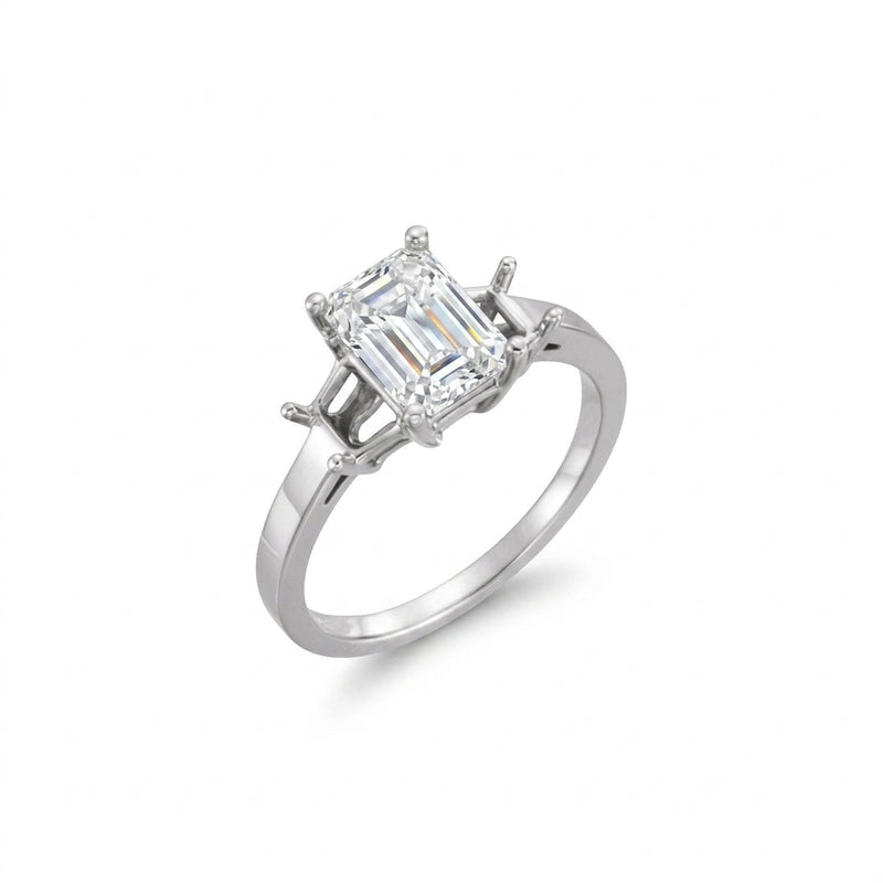 Set: sterling-silver — shown with the centre diamond, rendered image